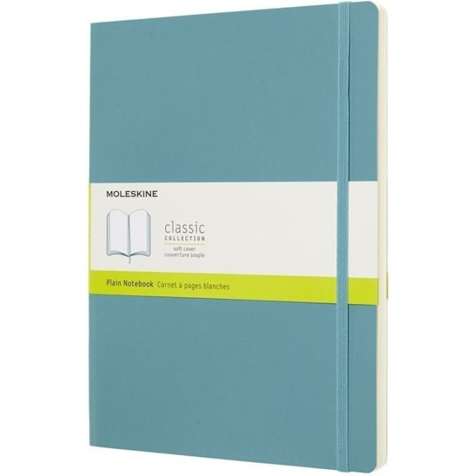Блокнот MOLESKINE Classic Large, линейка, голубый QP060B35